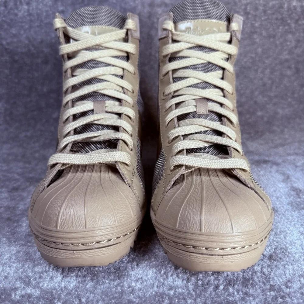 Adidas Superstar Jungle Shoes Boots Men's 6 Brown Ankle Lace Up M25508